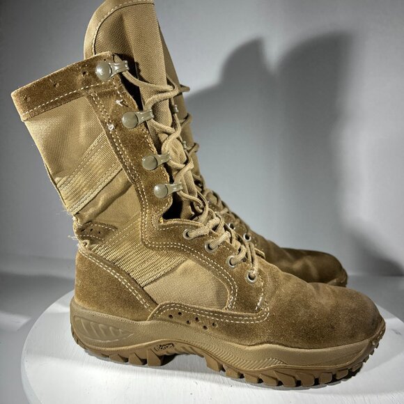 Belleville Desert Tan Military Combat Boots Boys Size 4 R C320 VIBRAM Army Shoes - Picture 5 of 10